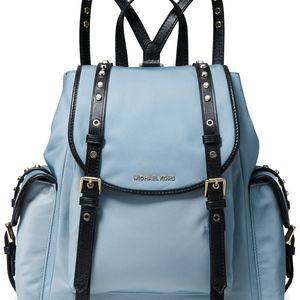 NWT MICHAEL Kors Leila Medium Flap Nylon Backpack